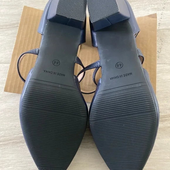 New Peijely Navy Blue Women's Shoes, Size 44/ 10 - Picture 7 of 8